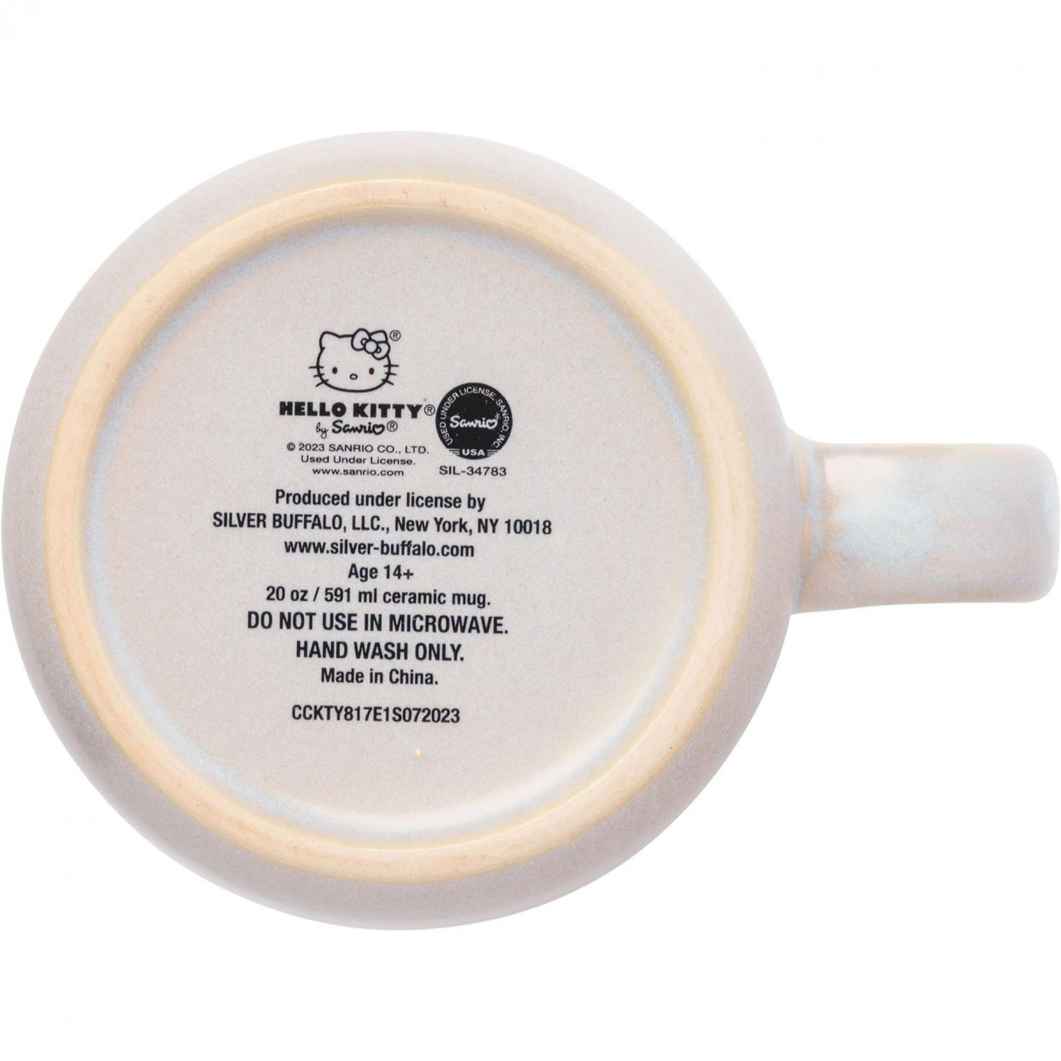 Hello Kitty Pastel Drips Jumbo 20 Ounce Ceramic Glaze Mug